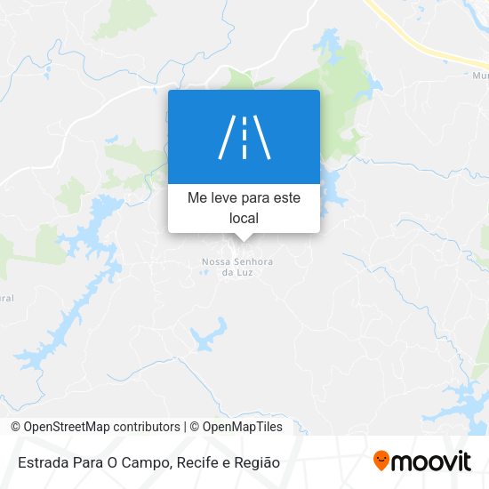 Estrada Para O Campo mapa