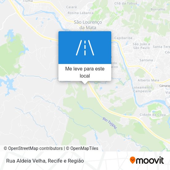 Rua Aldeia Velha mapa