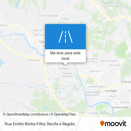 Rua Emilio Borba Filho mapa