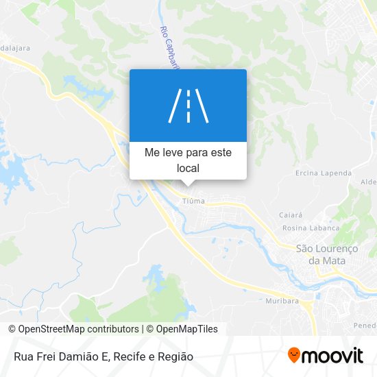 Rua Frei Damião E mapa