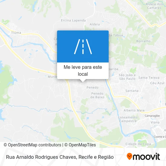Rua Arnaldo Rodrigues Chaves mapa