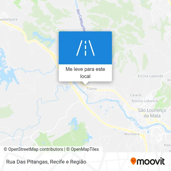 Rua Das Pitangas mapa
