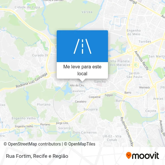 Rua Fortim mapa