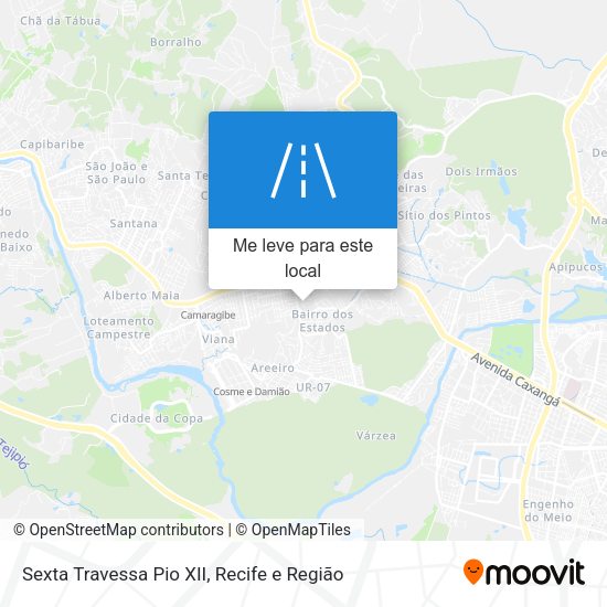 Sexta Travessa Pio XII mapa