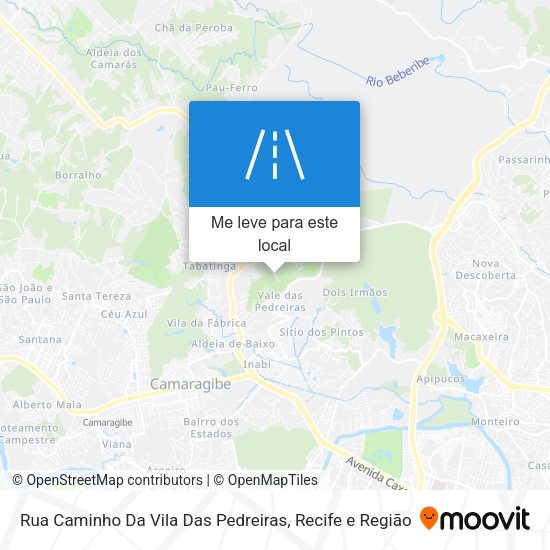 Rua Caminho Da Vila Das Pedreiras mapa