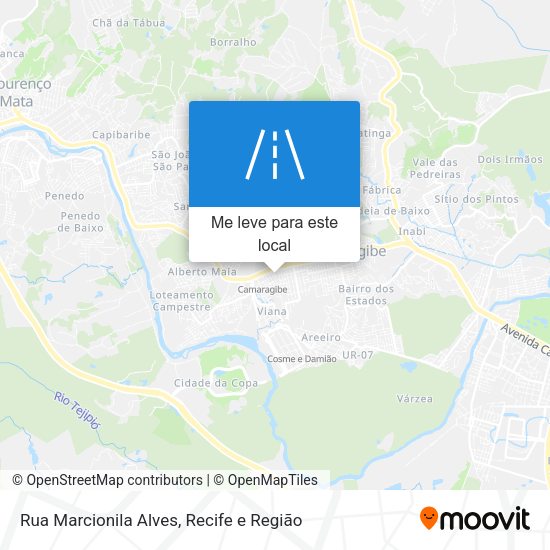 Rua Marcionila Alves mapa