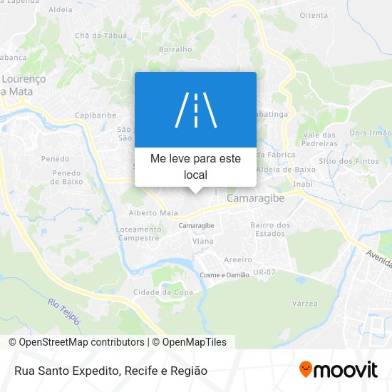 Rua Santo Expedito mapa