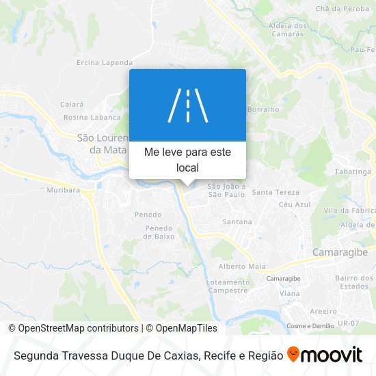 Segunda Travessa Duque De Caxias mapa