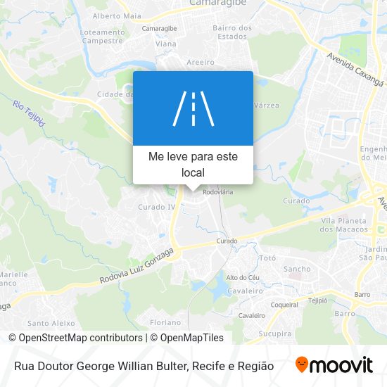 Rua Doutor George Willian Bulter mapa
