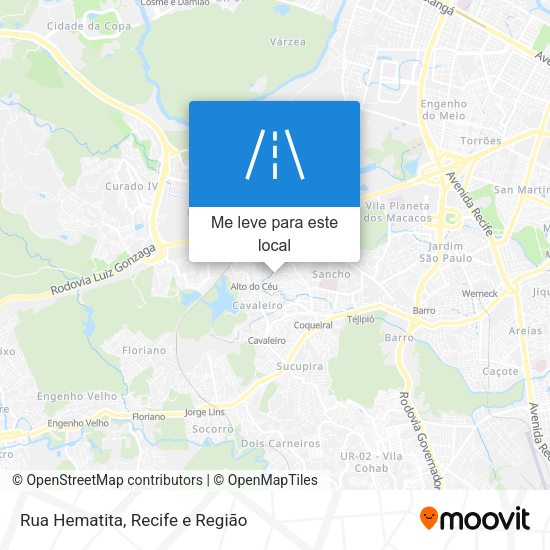 Rua Hematita mapa