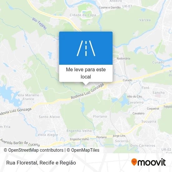 Rua Florestal mapa