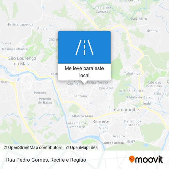 Rua Pedro Gomes mapa