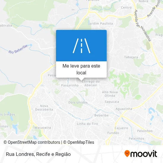 Rua Londres mapa