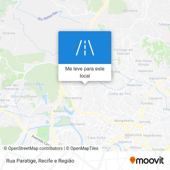 Rua Paratige mapa