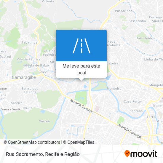 Rua Sacramento mapa
