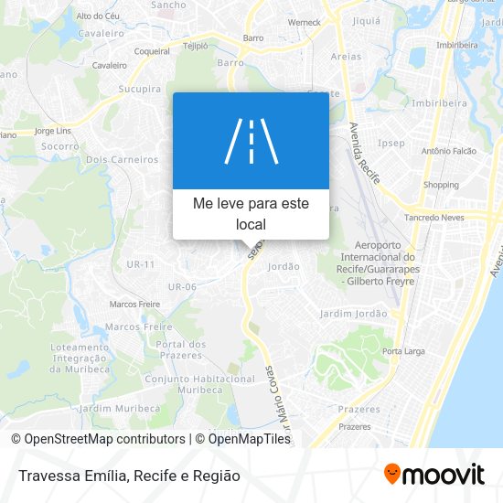 Travessa Emília mapa