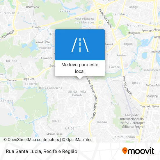 Rua Santa Lucia mapa