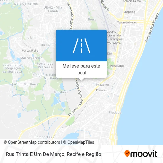 Rua Trinta E Um De Março mapa