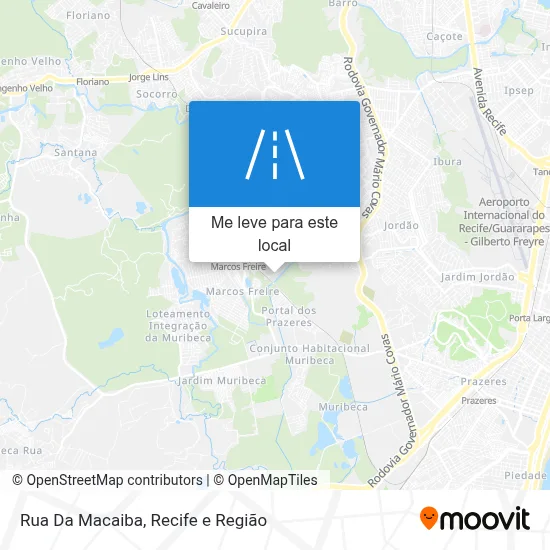 Rua Da Macaiba mapa