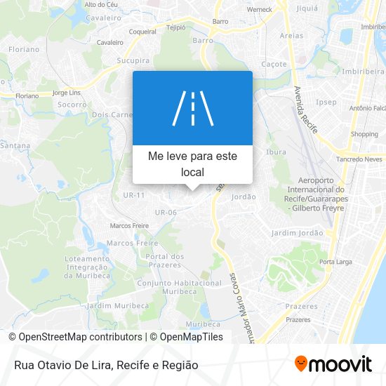 Rua Otavio De Lira mapa