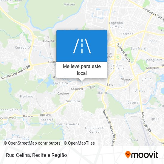 Rua Celina mapa