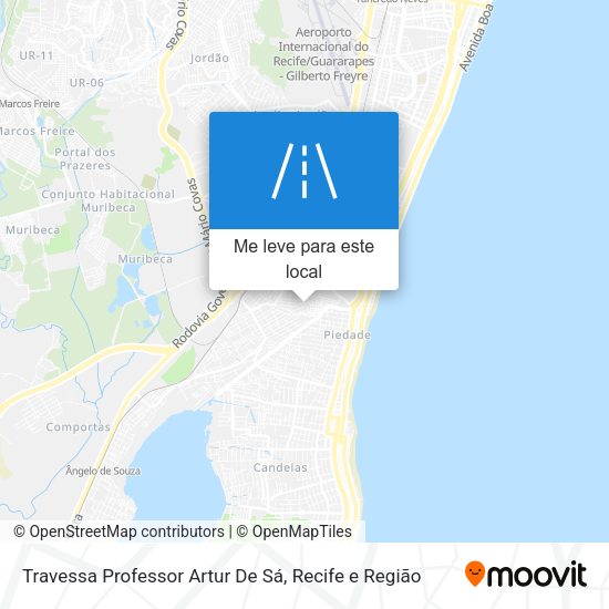 Travessa Professor Artur De Sá mapa
