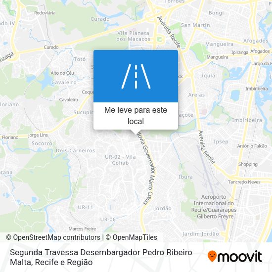 Segunda Travessa Desembargador Pedro Ribeiro Malta mapa