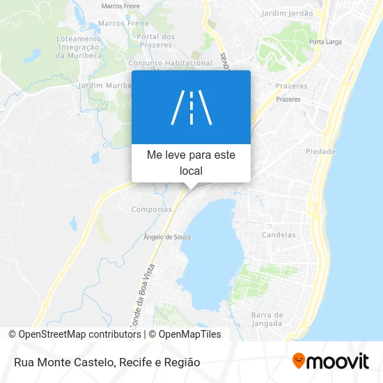 Rua Monte Castelo mapa