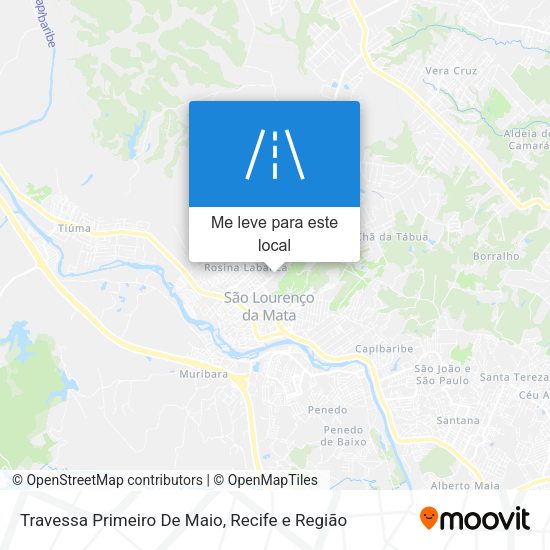 Travessa Primeiro De Maio mapa