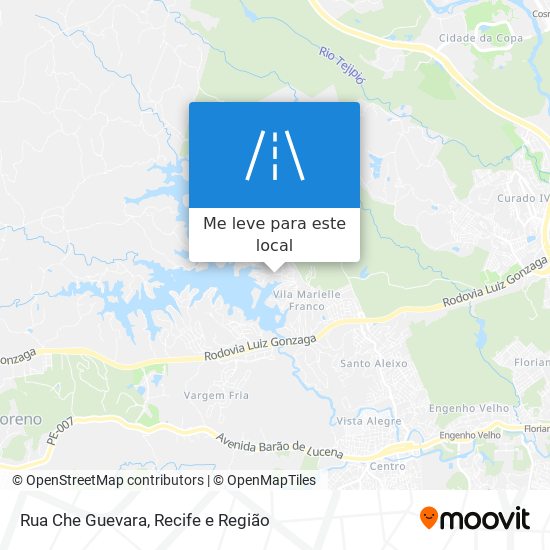 Rua Che Guevara mapa