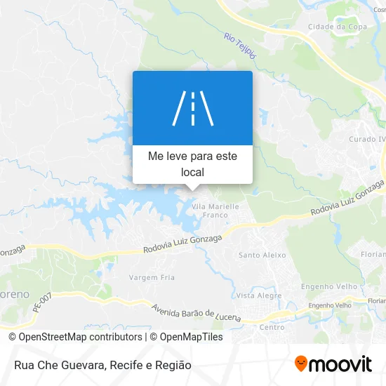 Rua Che Guevara mapa