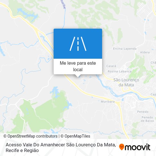 Acesso Vale Do Amanhecer São Lourenço Da Mata mapa