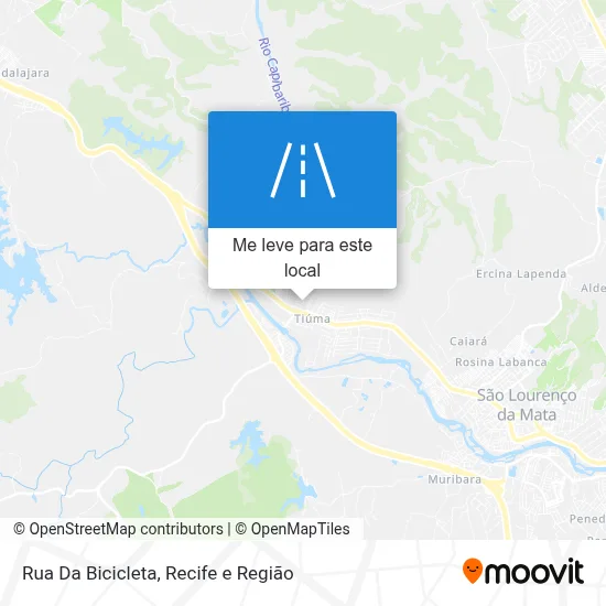 Rua Da Bicicleta mapa
