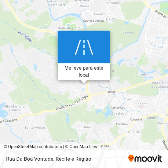 Rua Da Boa Vontade mapa