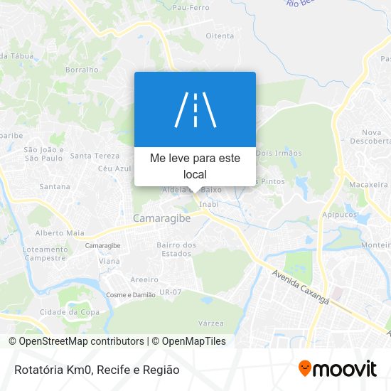 Rotatória Km0 mapa