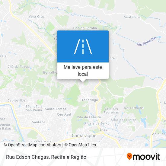 Rua Edson Chagas mapa