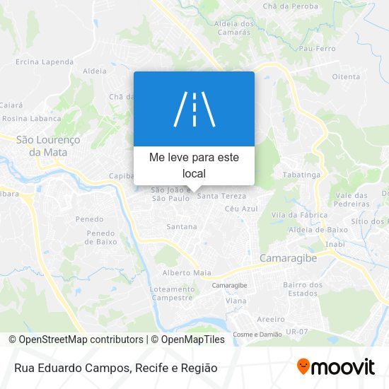 Rua Eduardo Campos mapa