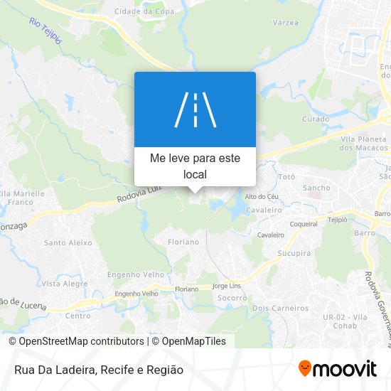 Rua Da Ladeira mapa