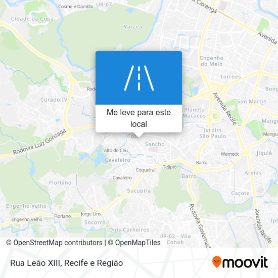 Rua Leão XIII mapa