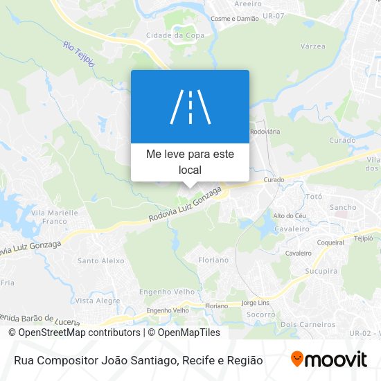 Rua Compositor João Santiago mapa