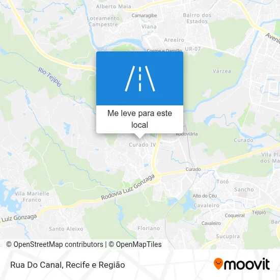 Rua Do Canal mapa