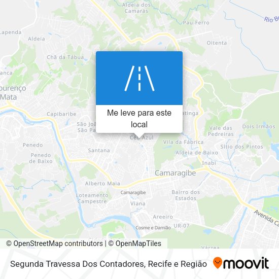 Segunda Travessa Dos Contadores mapa