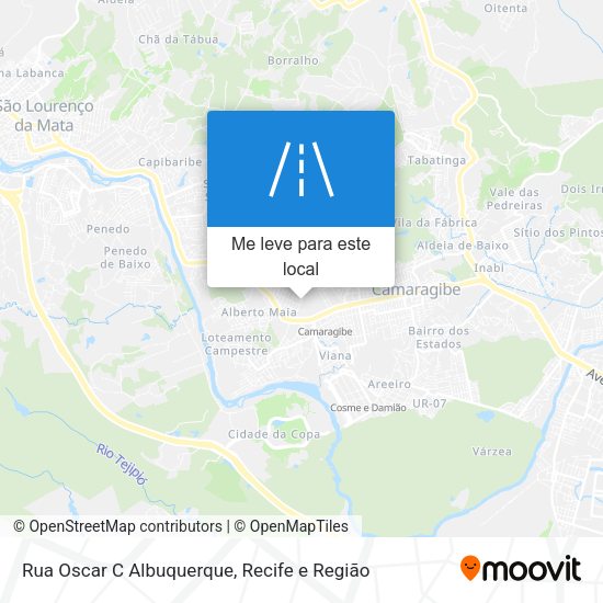 Rua Oscar C Albuquerque mapa