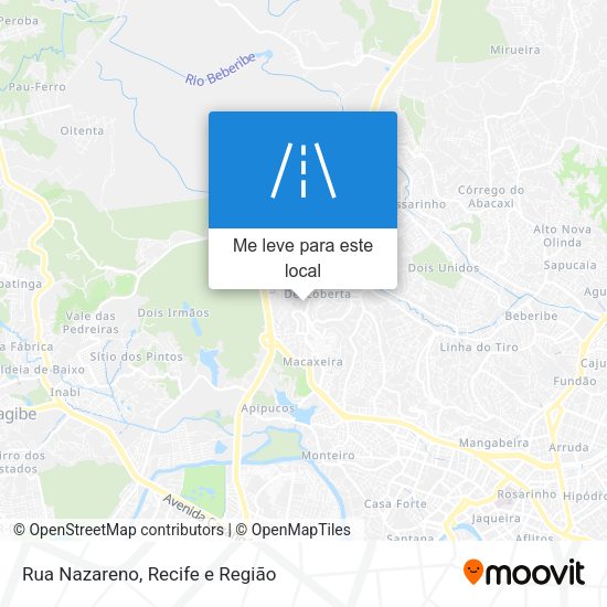 Rua Nazareno mapa
