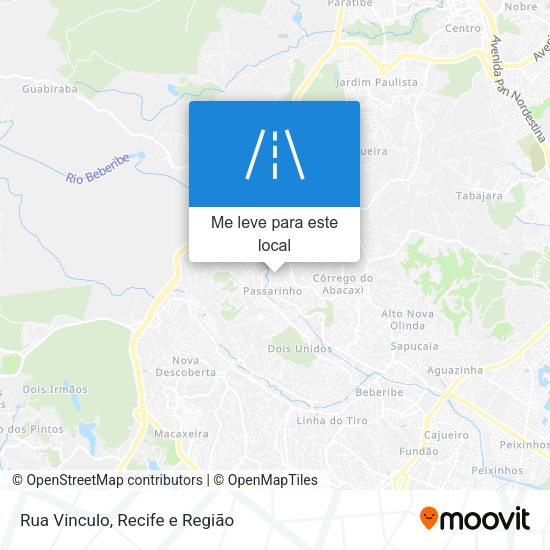 Rua Vinculo mapa