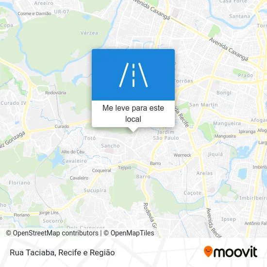 Rua Taciaba mapa