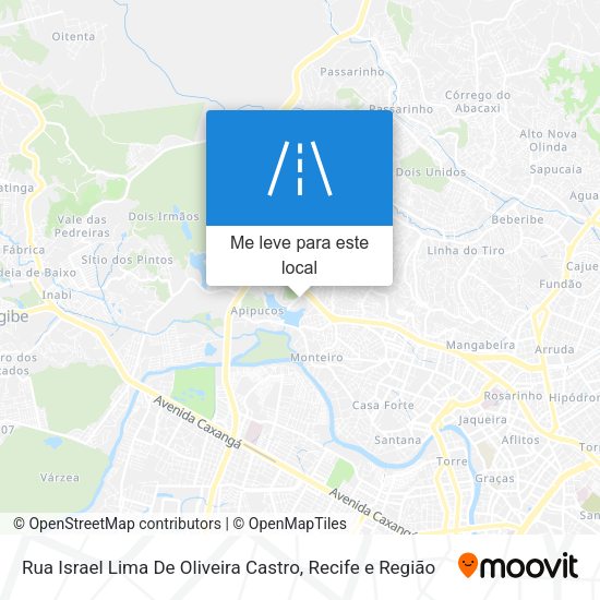 Rua Israel Lima De Oliveira Castro mapa