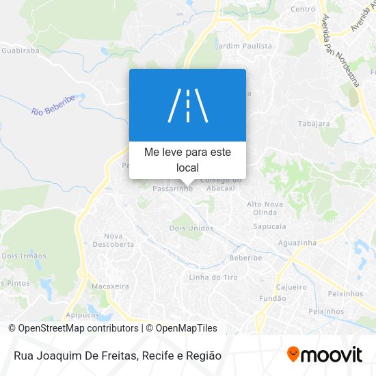 Rua Joaquim De Freitas mapa