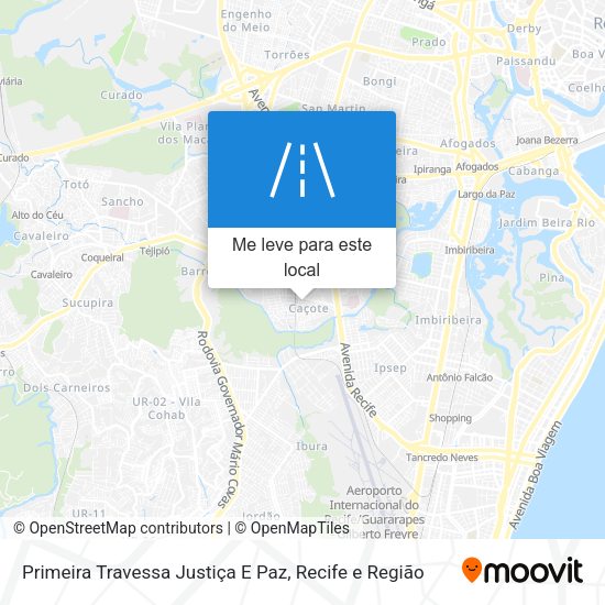 Primeira Travessa Justiça E Paz mapa