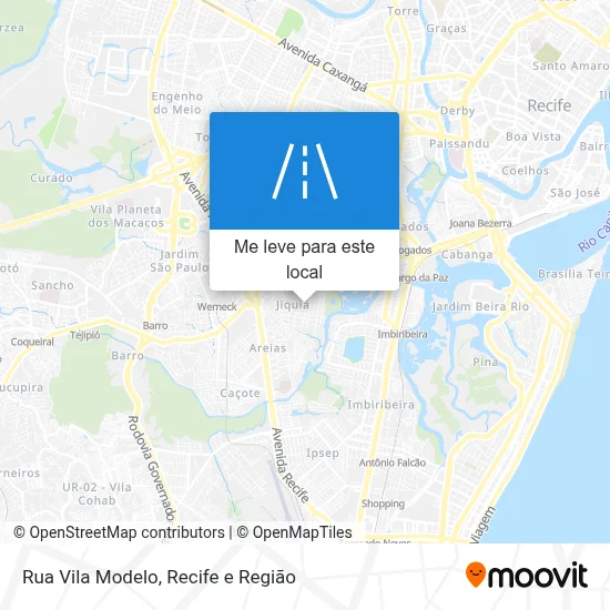 Rua Vila Modelo mapa